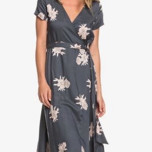 Large Roxy wrap maxi dress